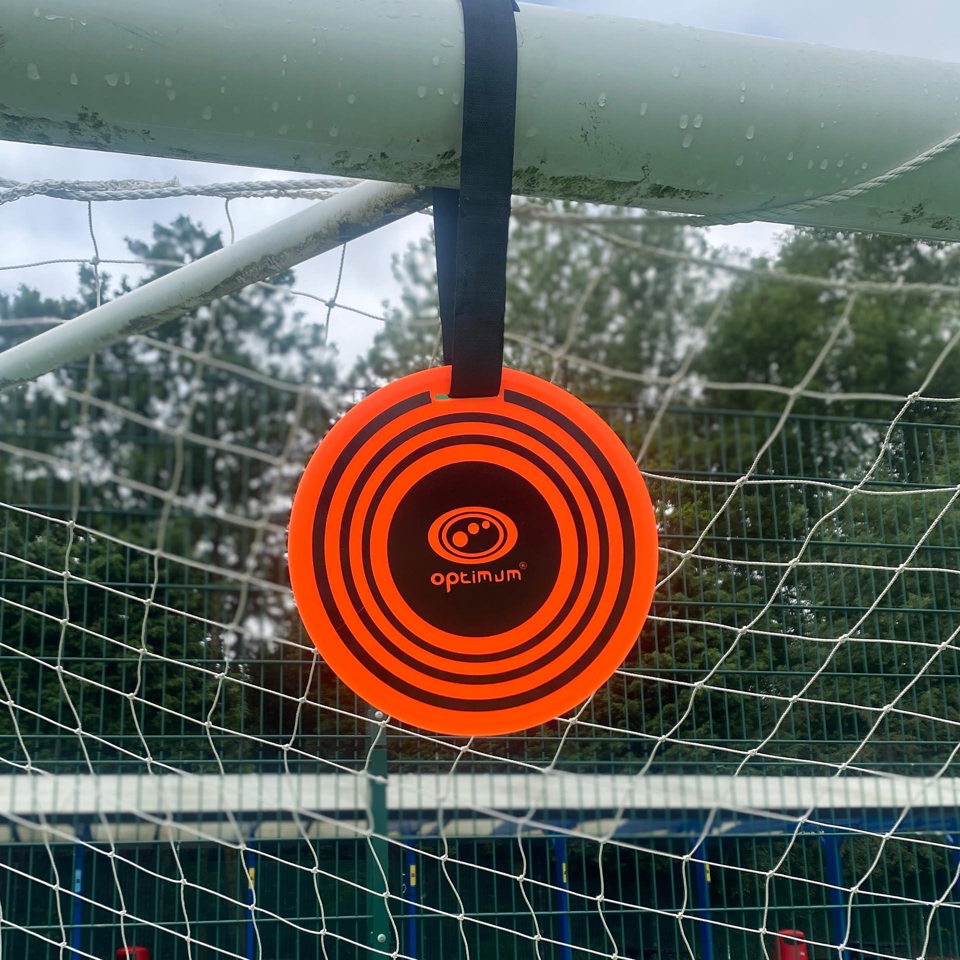 OPTIMUM FOOTBALL SOCCER HANGING TARGET x 2PCS, 9” DIAMETER BULLSEYE - Optimum