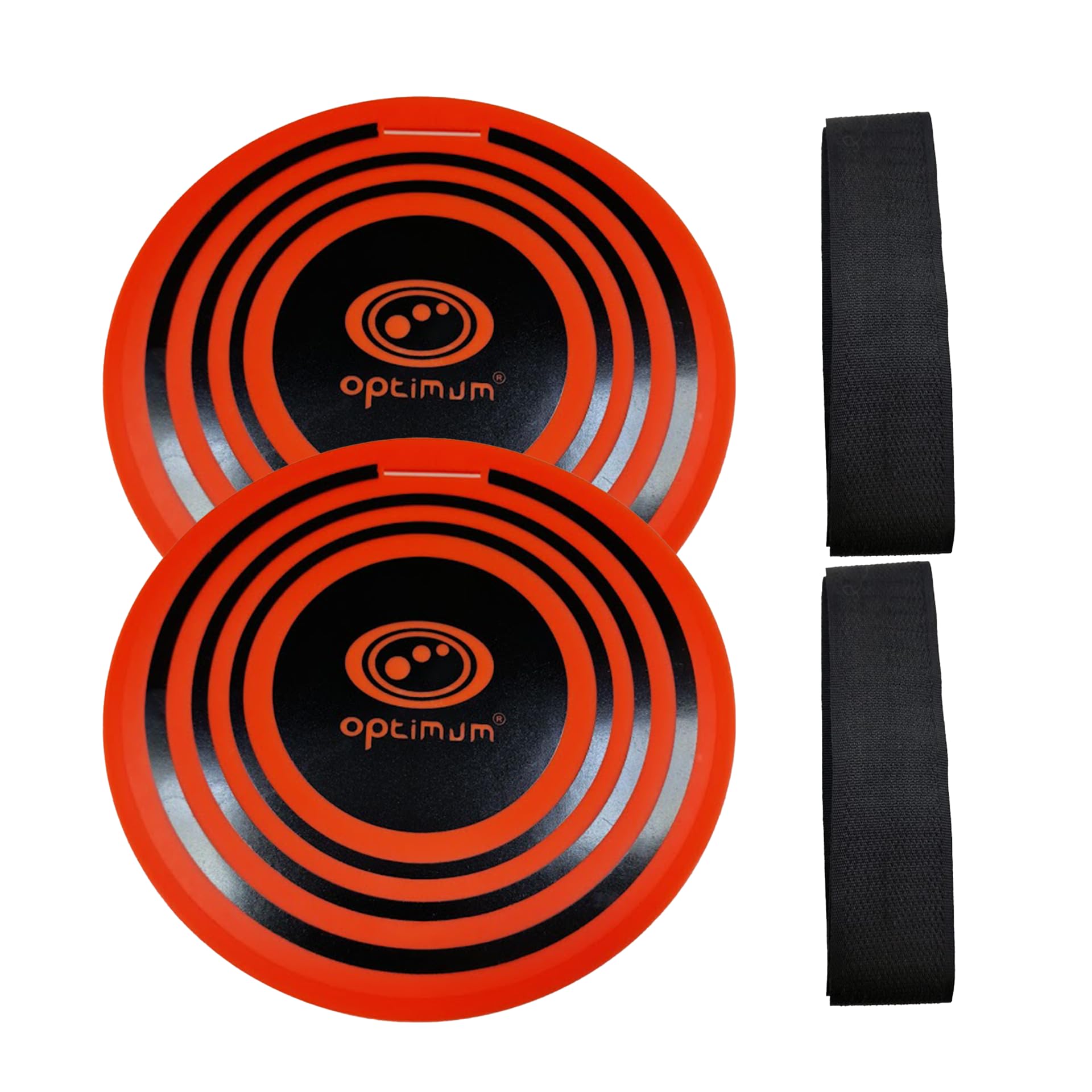 OPTIMUM FOOTBALL SOCCER HANGING TARGET x 2PCS, 9” DIAMETER BULLSEYE - Optimum