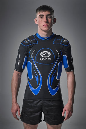 Inferno Rugby Shoulder Pads Top with EVA Protection & Lycra Fit - Optimum