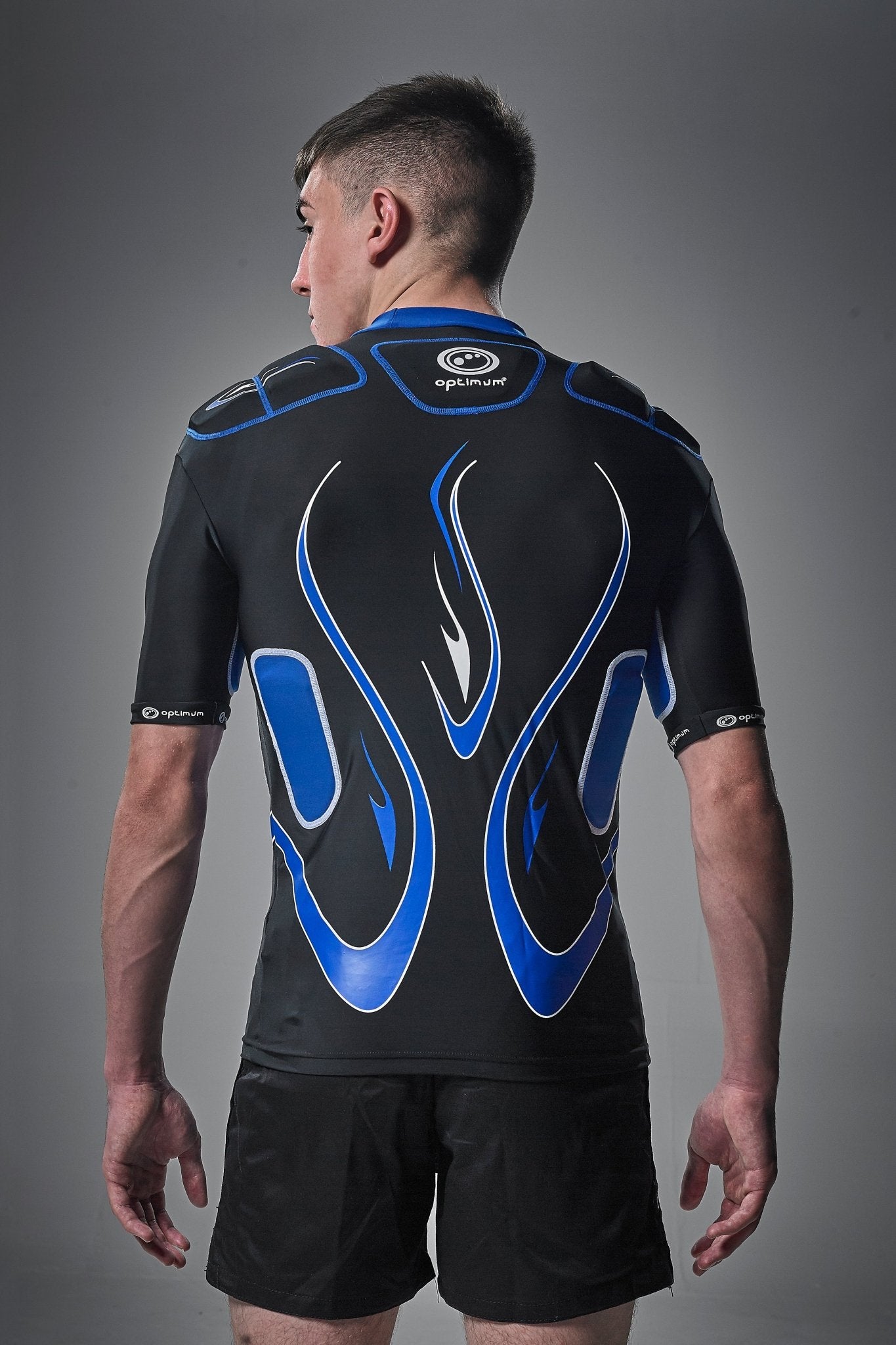 Inferno Rugby Shoulder Pads Top with EVA Protection & Lycra Fit - Optimum