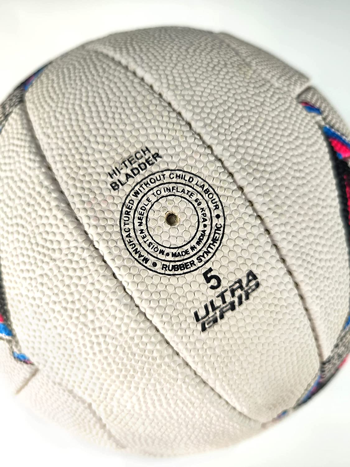 Match Quality Netball Size 5 – Hand-Stitched, Grip Surface - Optimum