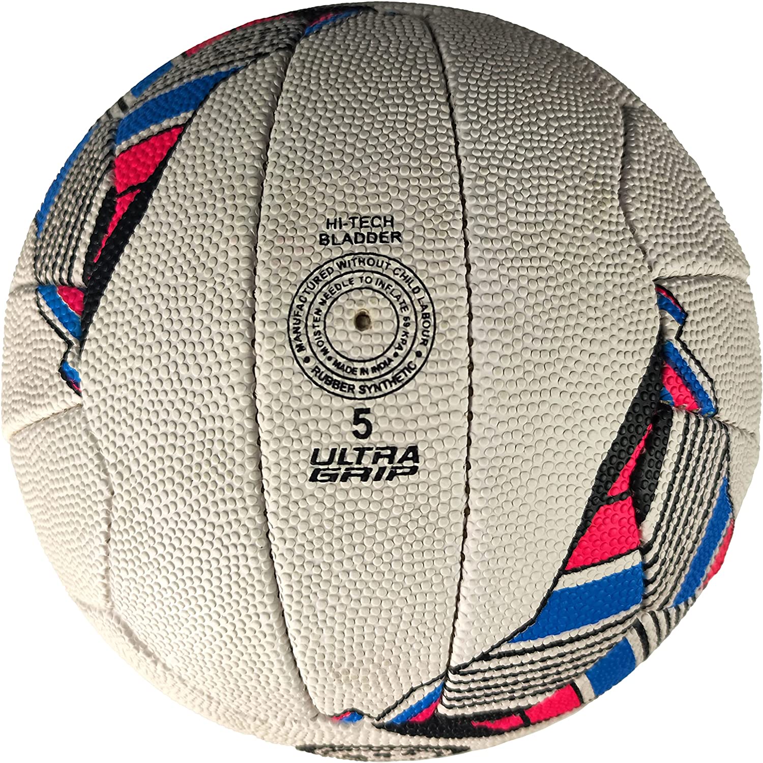 Match Quality Netball Size 5 – Hand-Stitched, Grip Surface - Optimum
