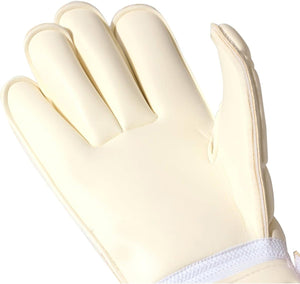 Close-up of white Optimum Mosquito MX Pro goalkeeper glove palm and fingers - Optimum