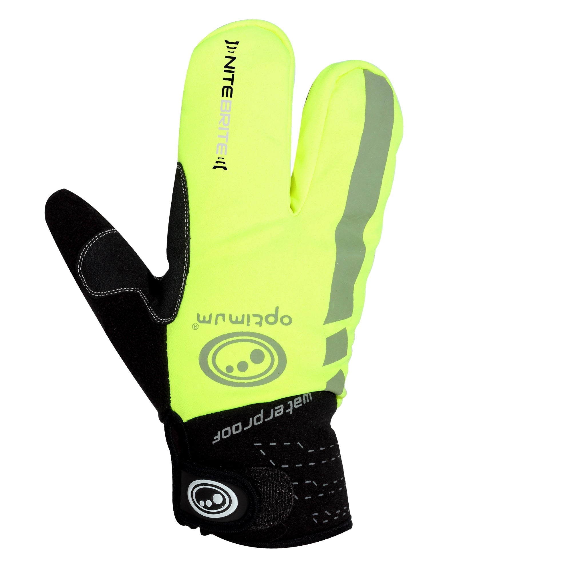 Optimum Winter Cycling Lobster Gloves – Fluro