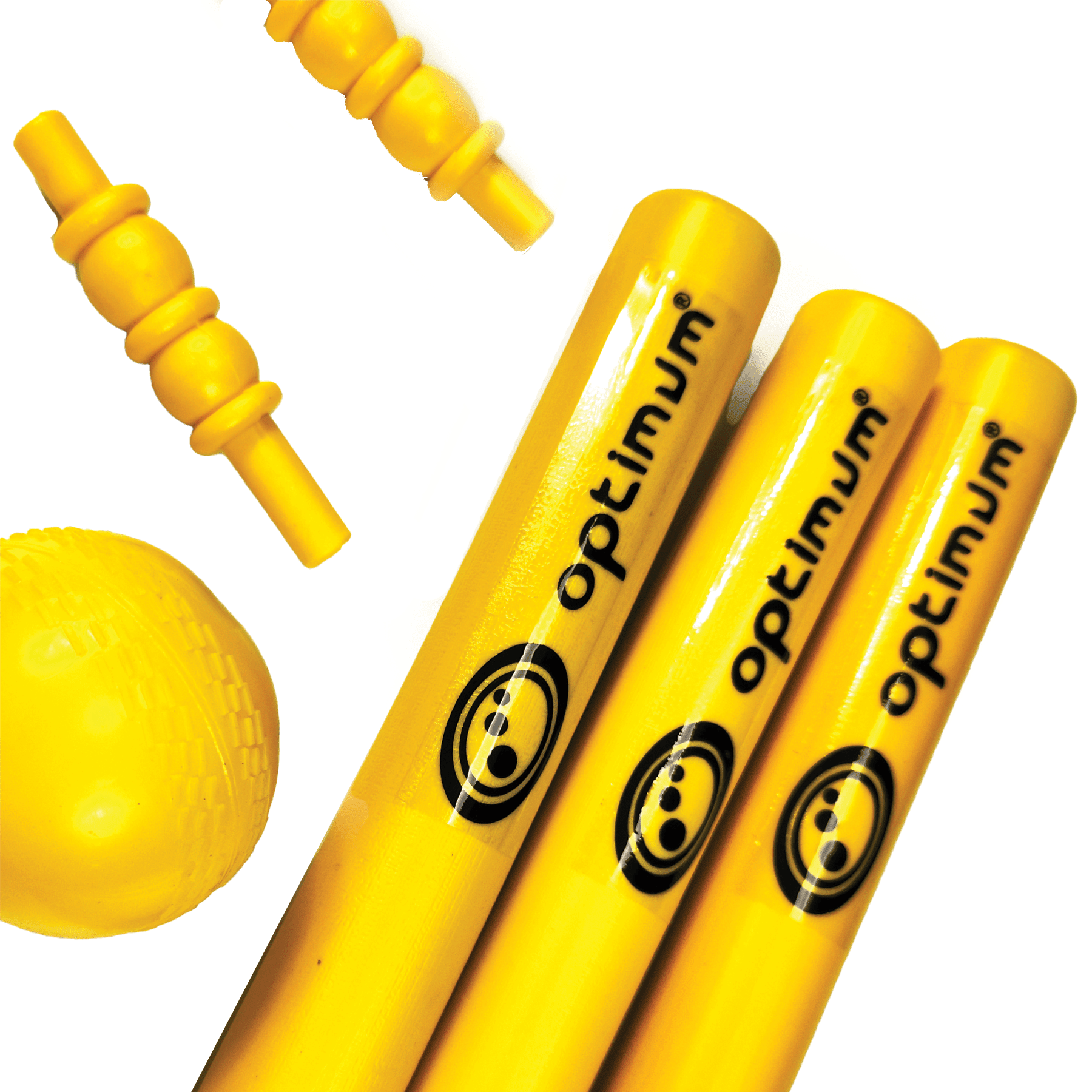 Plastic Cricket Set – Bat, Ball, Stumps & Carry Bag - Optimum
