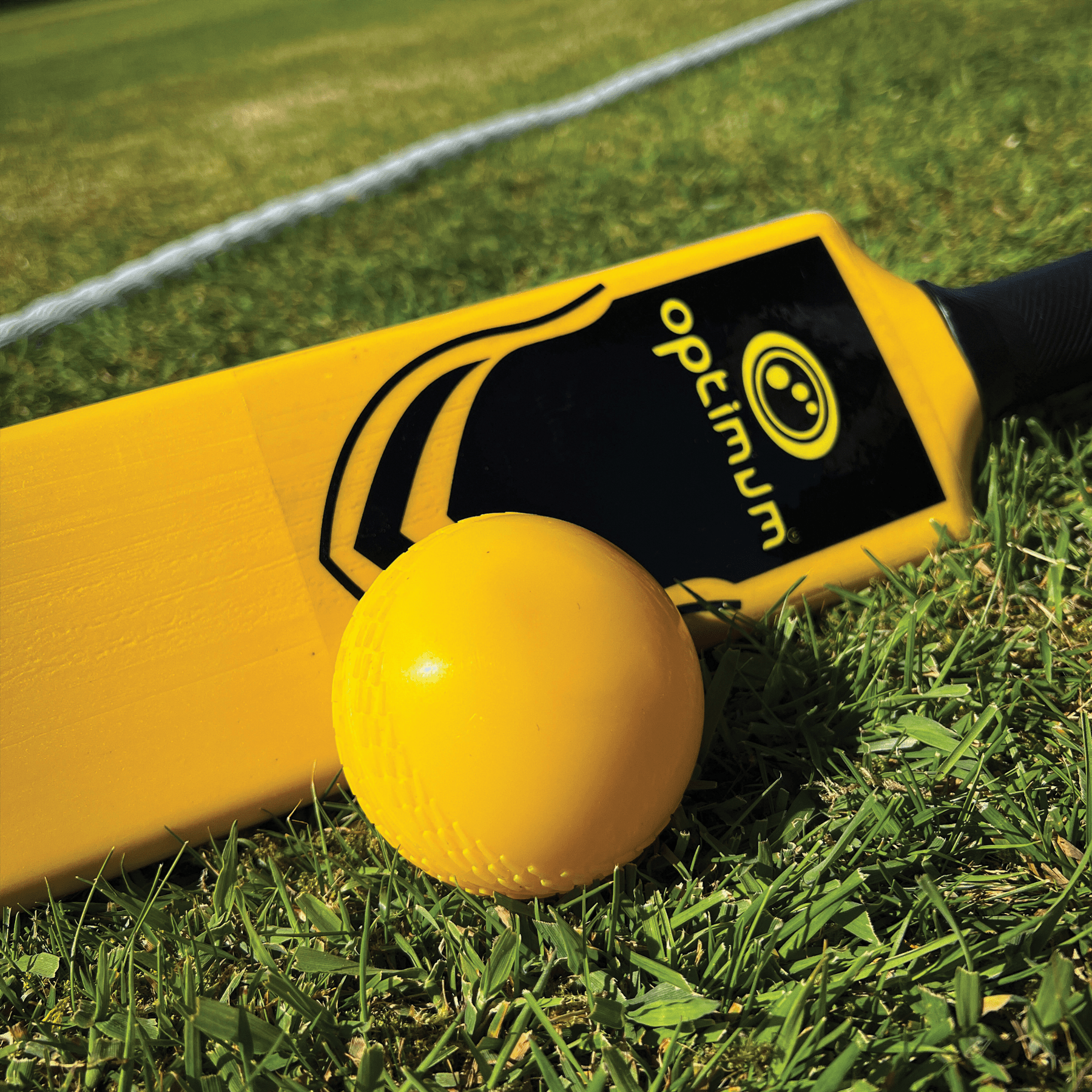 Plastic Cricket Set – Bat, Ball, Stumps & Carry Bag - Optimum