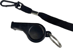 Plastic Sports Whistles with Lanyard – Pack of 2 - Optimum