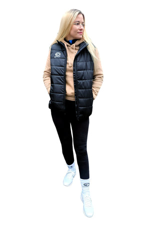 Quilted Puffer Gilet Black – Lightweight Water-Resistant Vest - Optimum