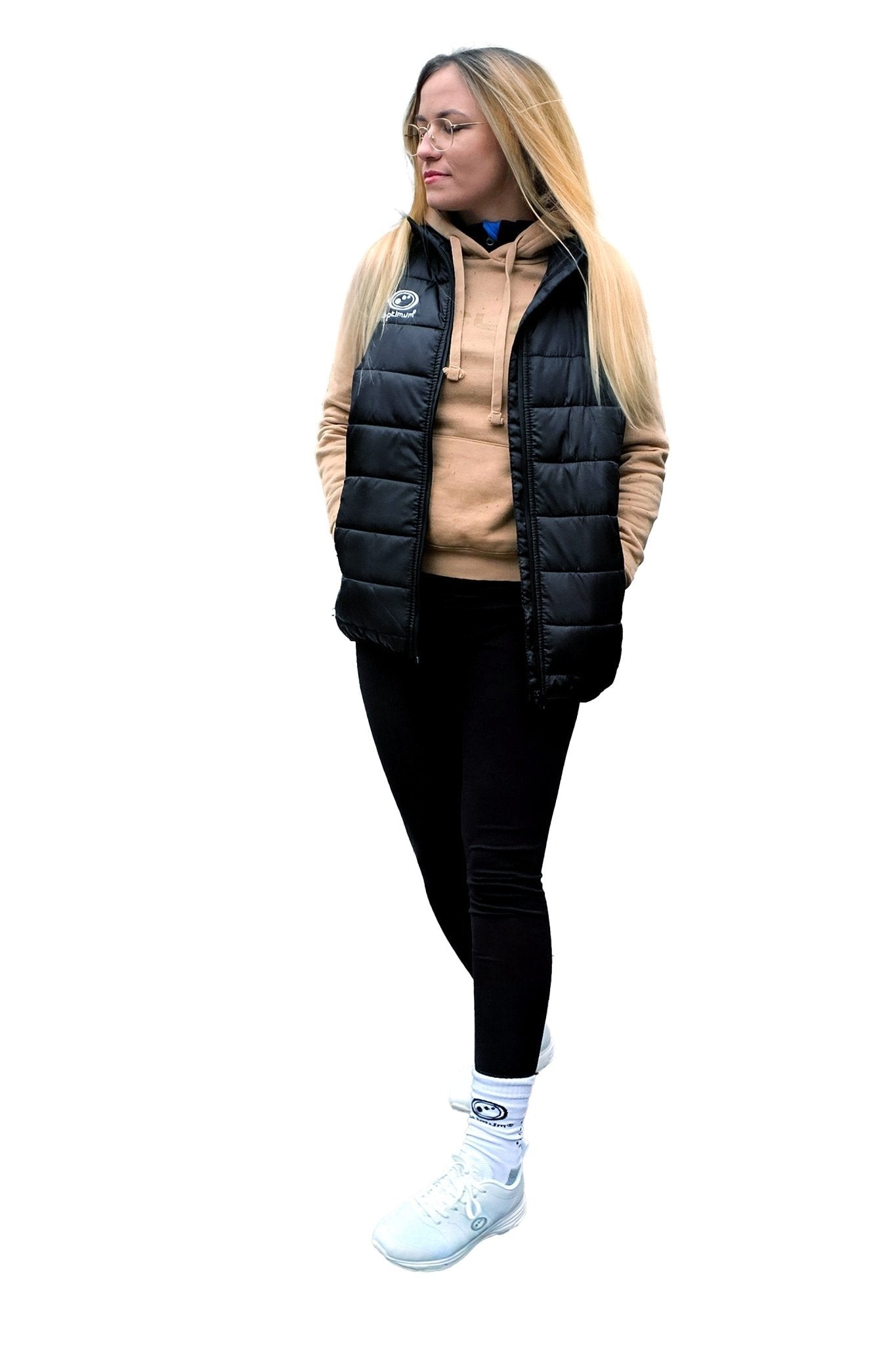 Quilted Puffer Gilet Black – Lightweight Water-Resistant Vest - Optimum