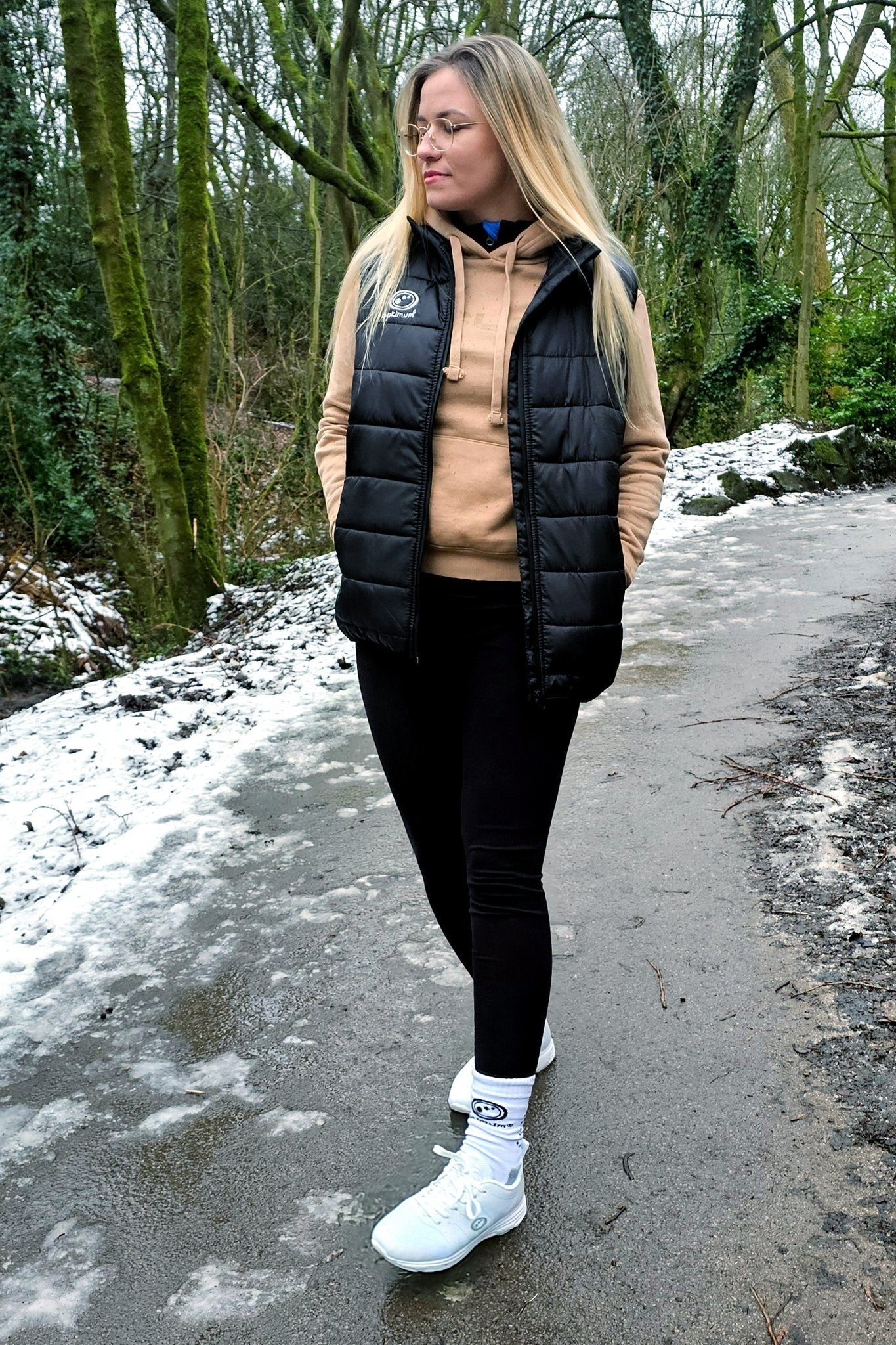 Quilted Puffer Gilet Black – Lightweight Water-Resistant Vest - Optimum