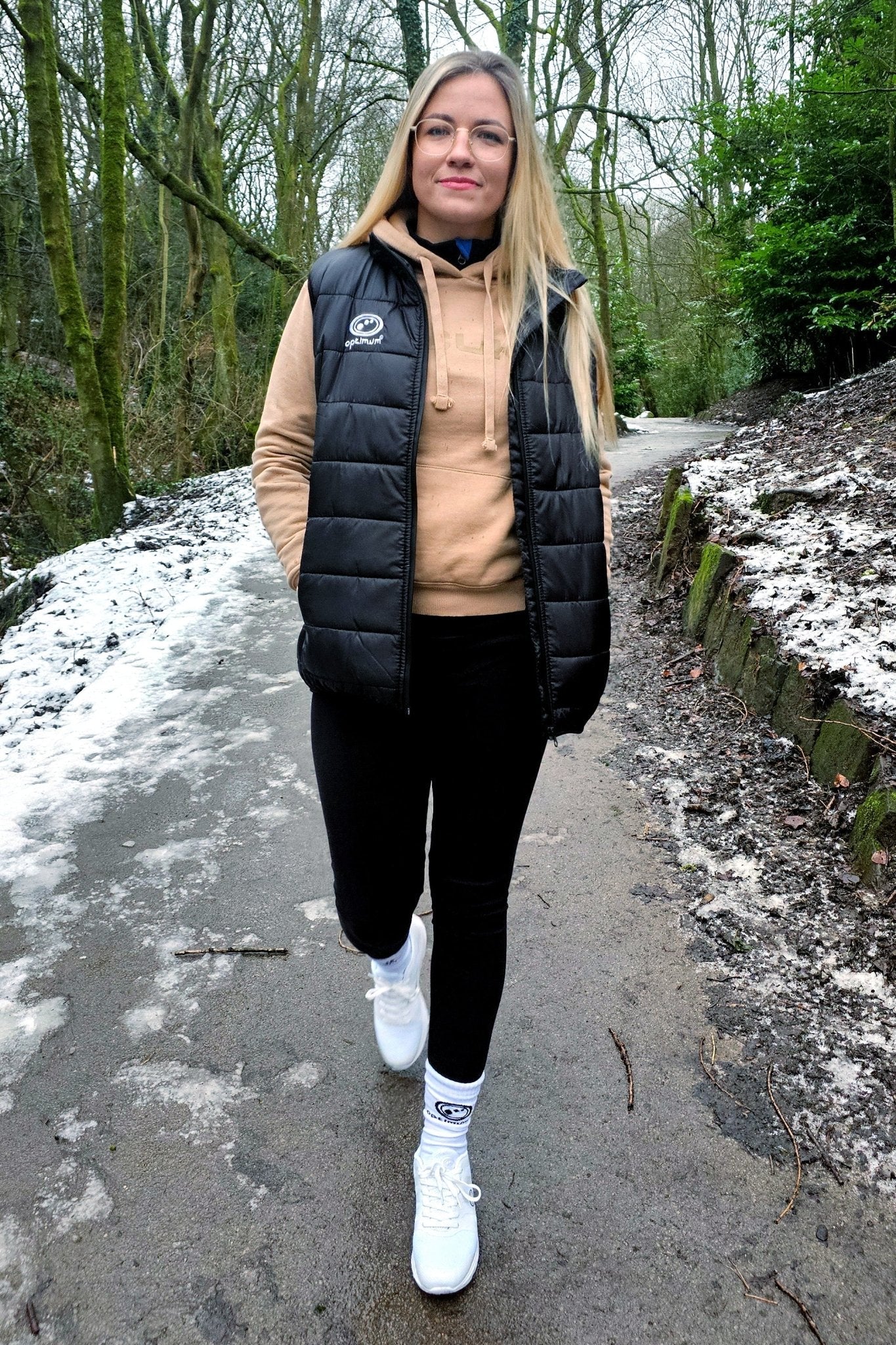 Quilted Puffer Gilet Black – Lightweight Water-Resistant Vest - Optimum