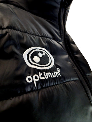 Quilted Puffer Hooded Jacket Black – Warm, Durable Winter Coat - Optimum