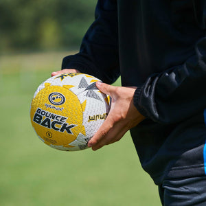 Rugby Bounce Back Solo Skills Ball – High-Grip Rebound Trainer - Optimum
