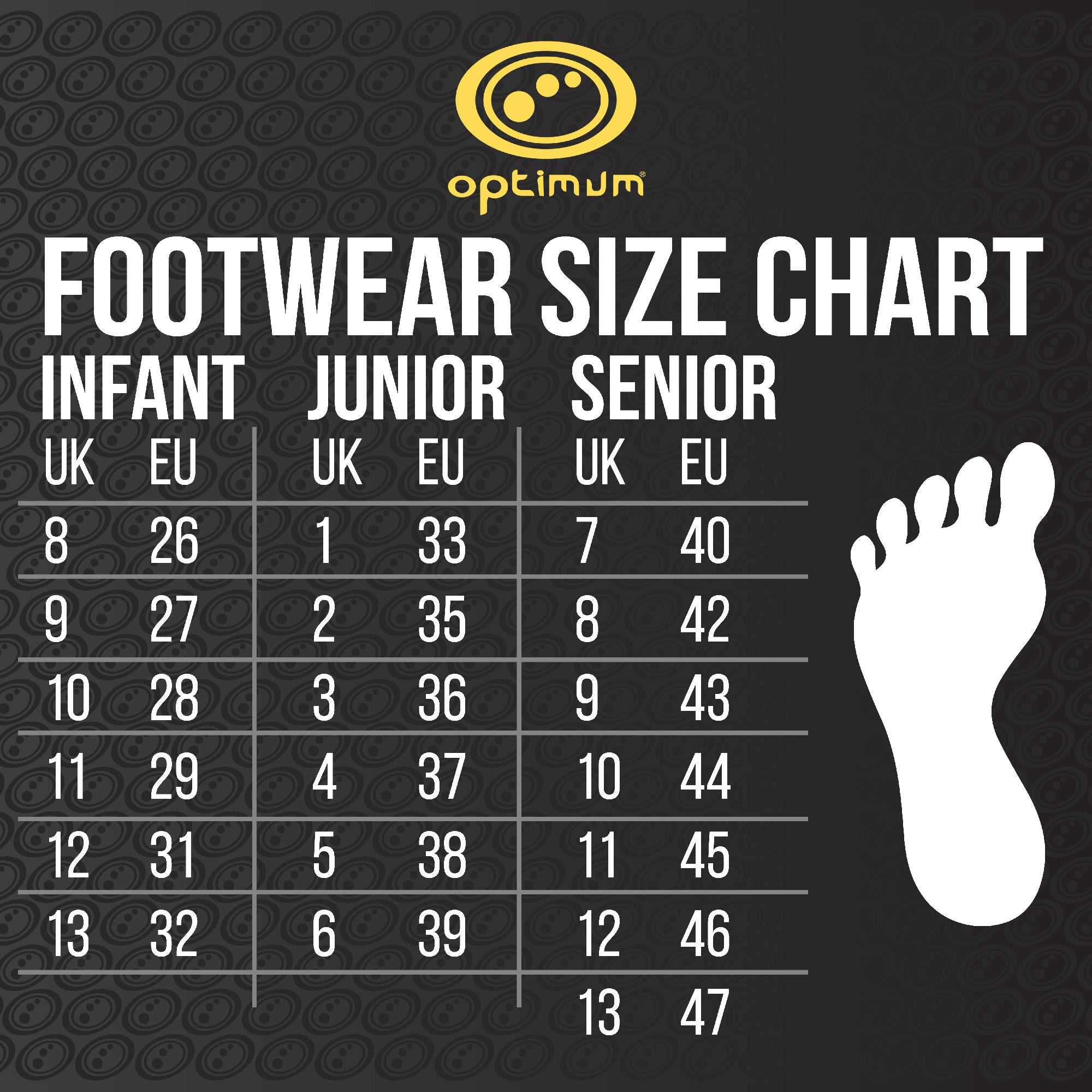Senior Silver Fade Ignisio Football Boot – 6-Stud, Lace-Up, Sizes 7-12 - Optimum