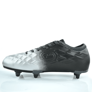 Senior Silver Fade Ignisio Football Boot – 6-Stud, Lace-Up, Sizes 7-12 - Optimum