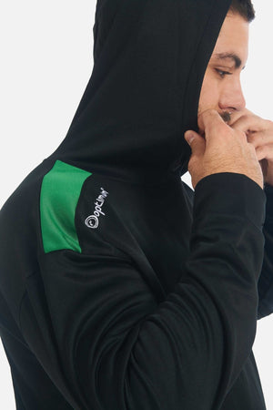 Tempo Men's Sports Hoodie – Brushed Back Thermal, Customisable - Optimum