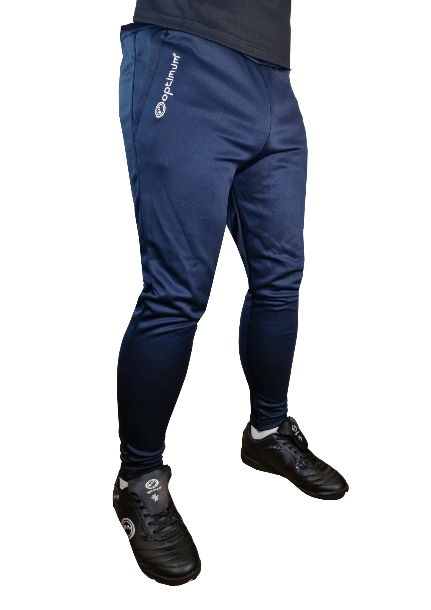 Optimum Tempo Skinny Tapered Tracksuit Bottoms Navy - Optimum