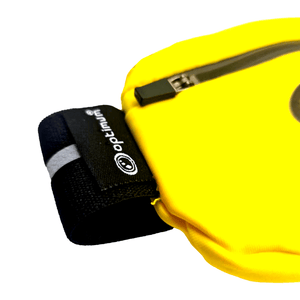 Ultra Slim Hi-Viz Running Belt – Water-Resistant Waist Pack, One Size - Optimum