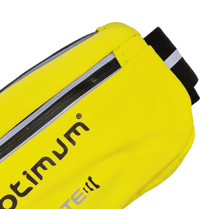 Ultra Slim Hi-Viz Running Belt – Water-Resistant Waist Pack, One Size - Optimum