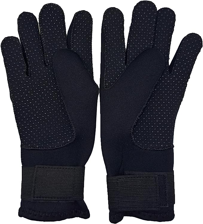 Wetsuit Neoprene Gloves – 3mm Anti-Slip, Sizes S-XL - Optimum