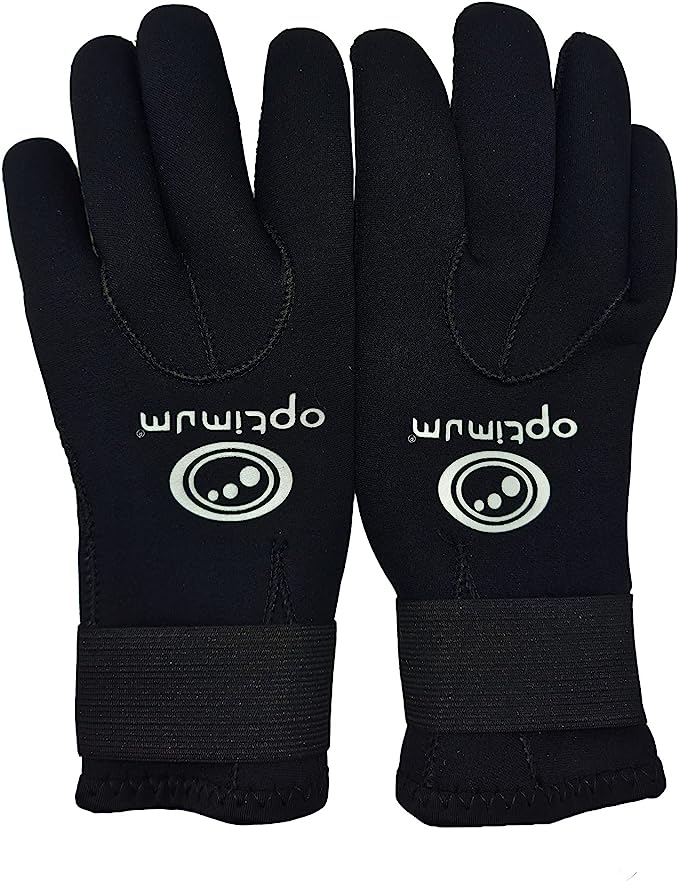 Optimum Wetsuit Neoprene Gloves, 3mm Surfing, Diving, Kayaking, Water Sport Anti Slip Diving Gloves for Men and Women - Optimum