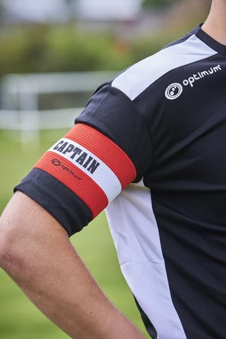 Red Captains Armband Elastic Lightweight Sports Accessories - Optimum