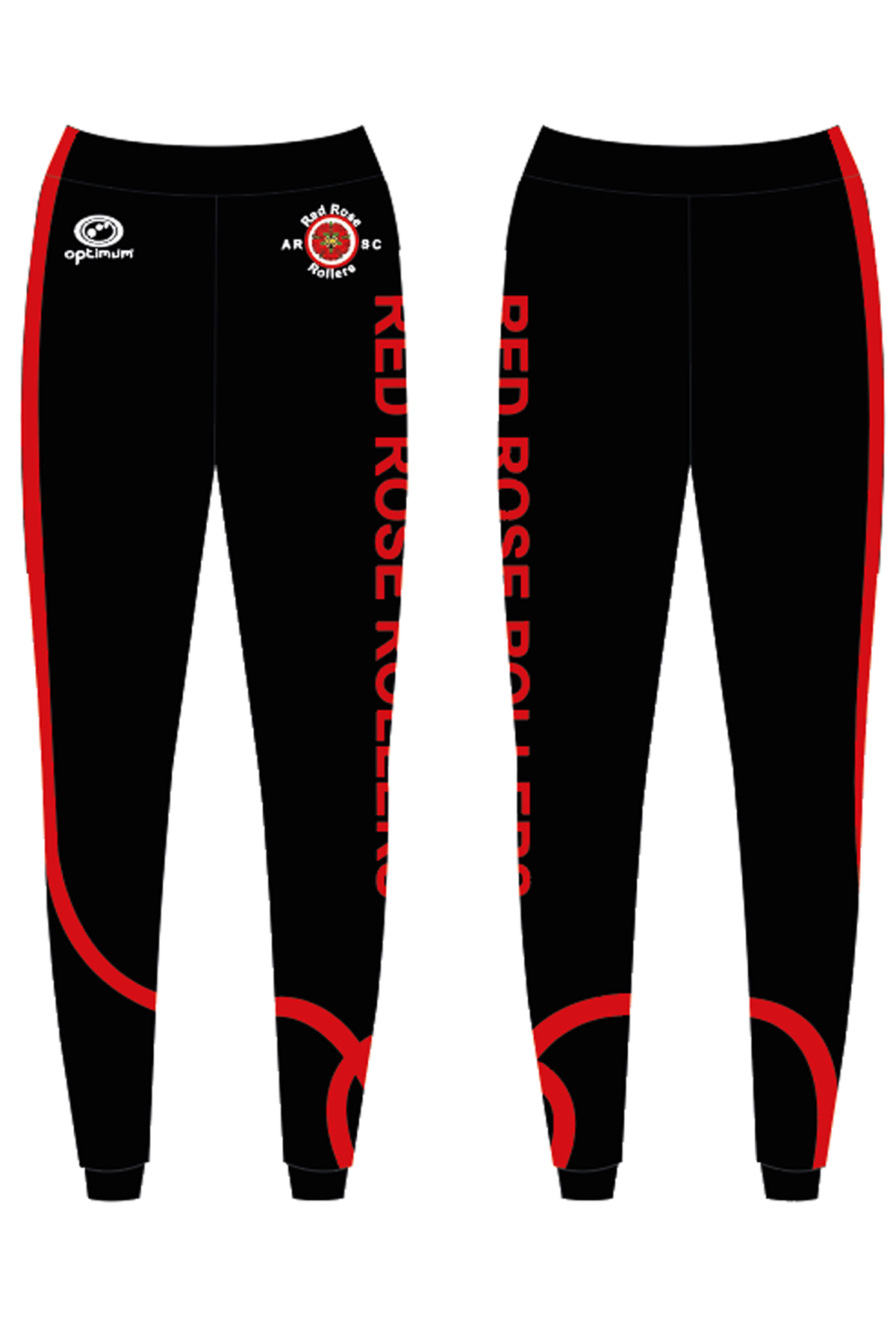 Red Rose Rollers Tracksuit Pants - Optimum