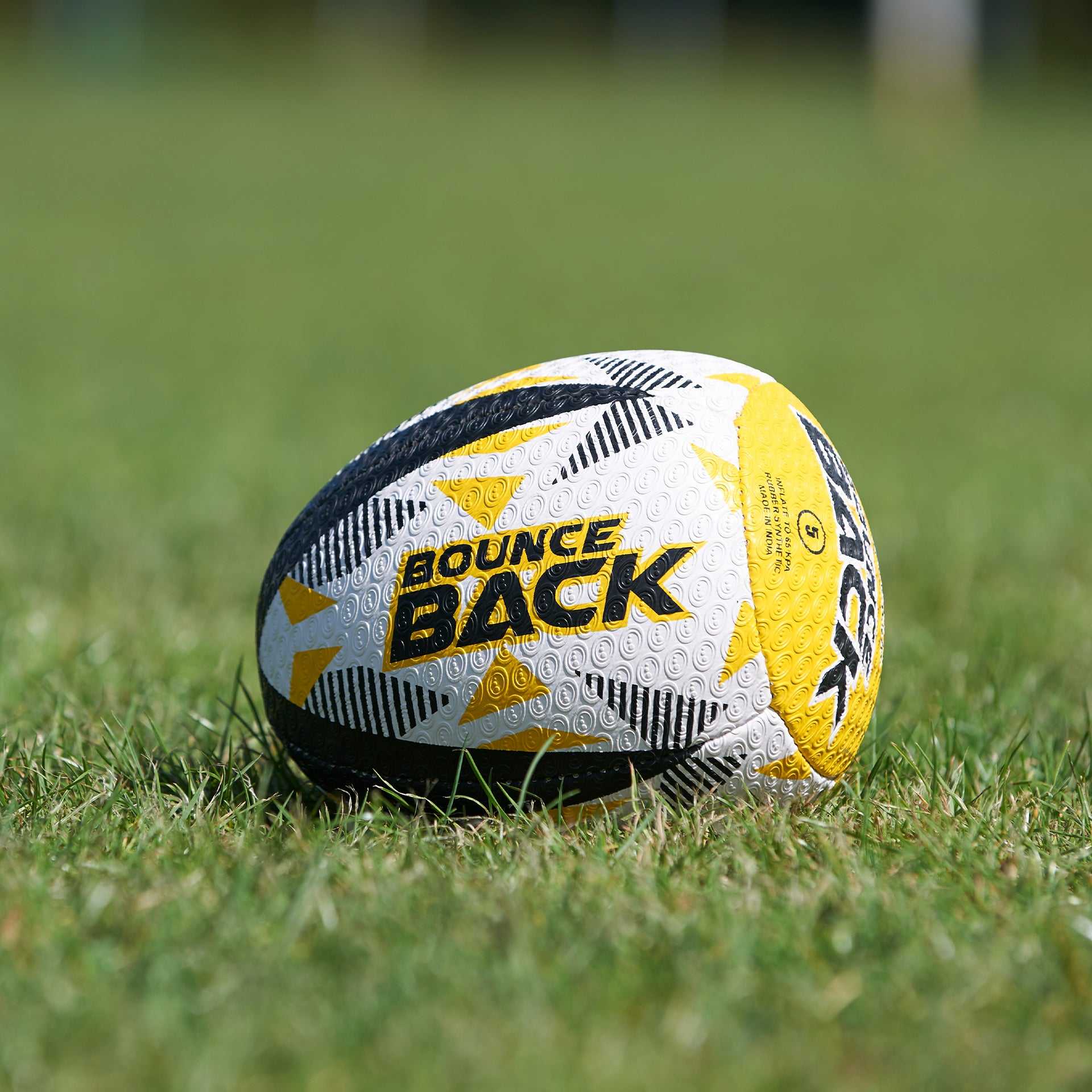 Rugby Bounce Back Solo Skills Ball Football Sports Practice - Optimum