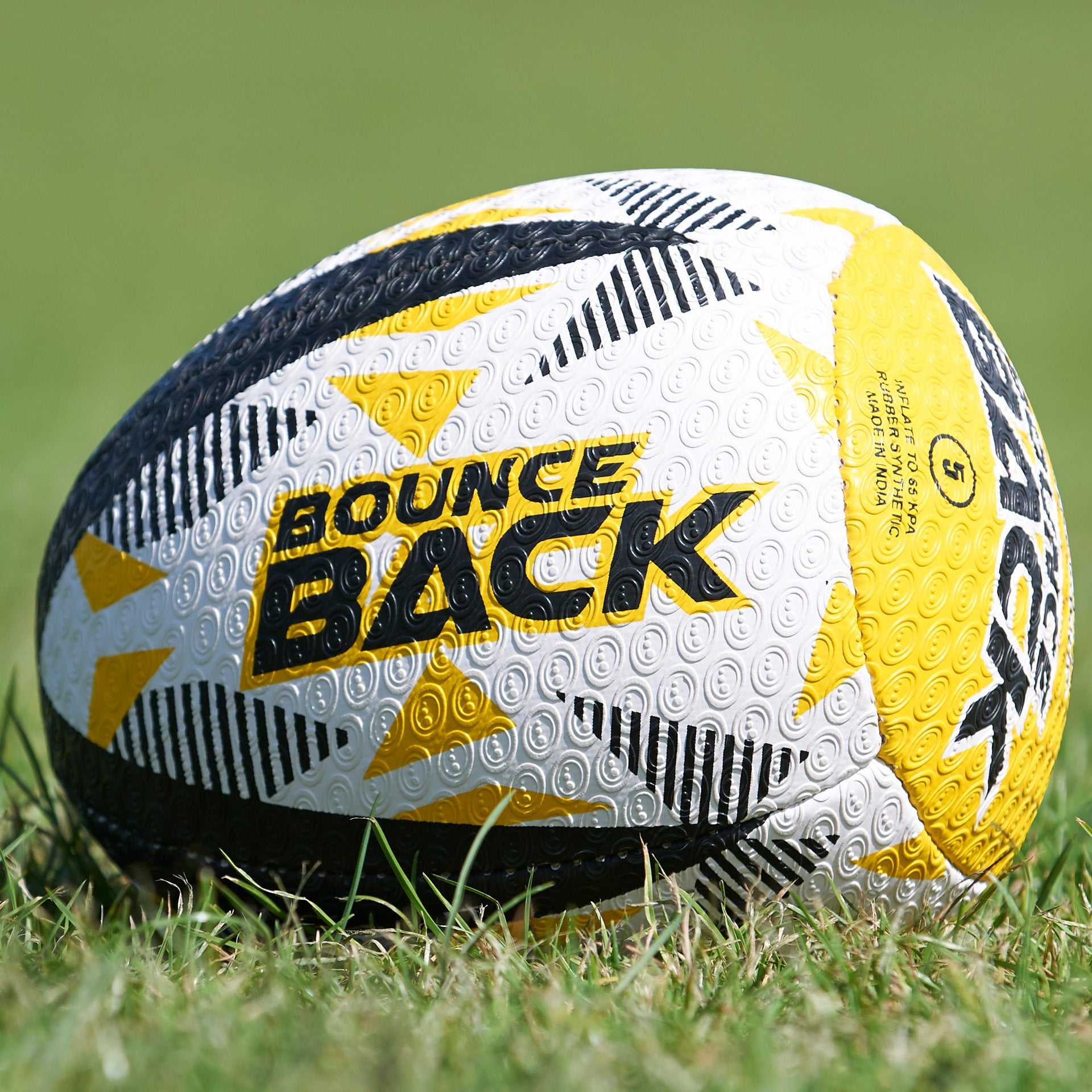 Rugby Bounce Back Solo Skills Ball Football Sports Practice - Optimum