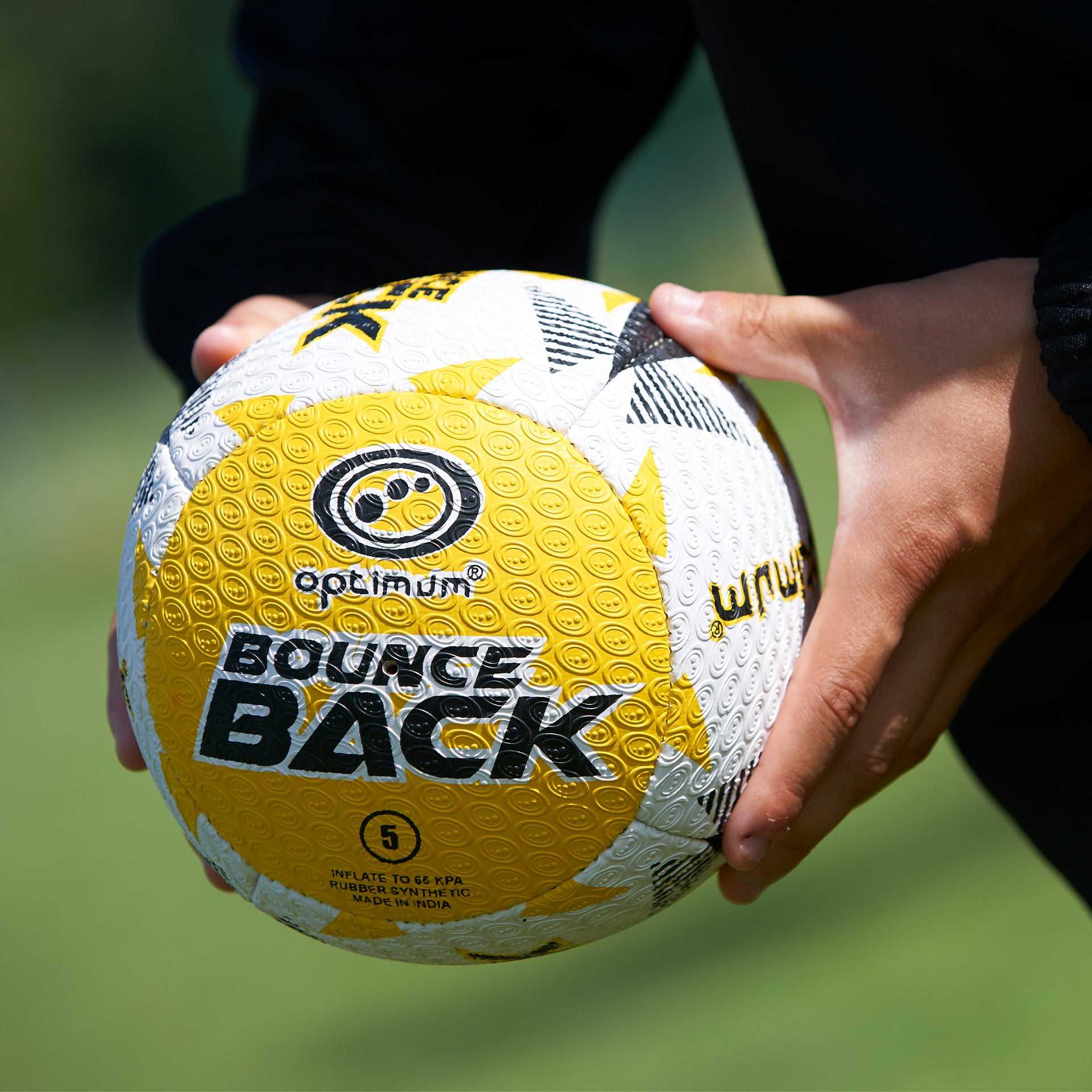 Rugby Bounce Back Solo Skills Ball Football Sports Practice - Optimum