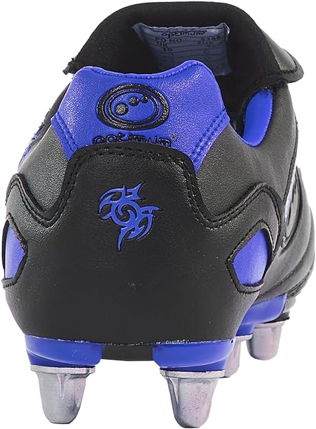 Senior Blue Razor Lace Up 8 Stud Rugby Boot - Optimum