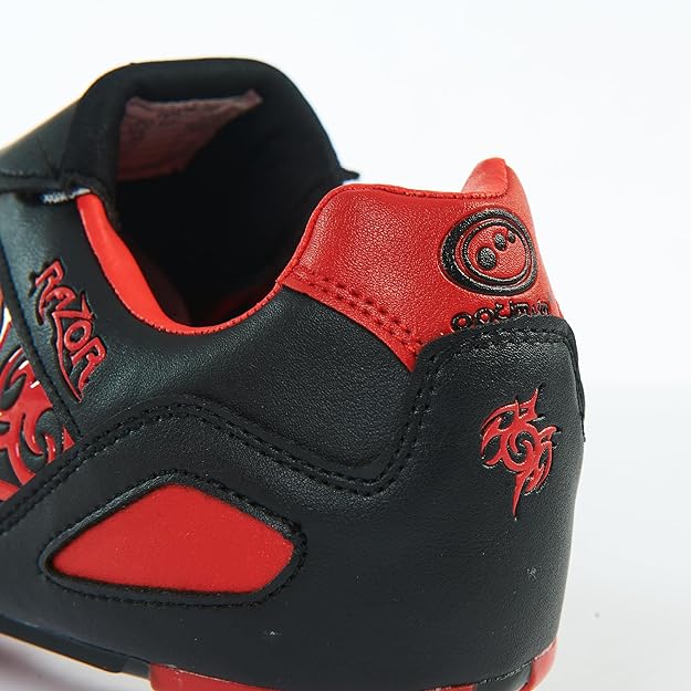 Senior Red Razor Lace Up 8 Stud Rugby Boot - Optimum