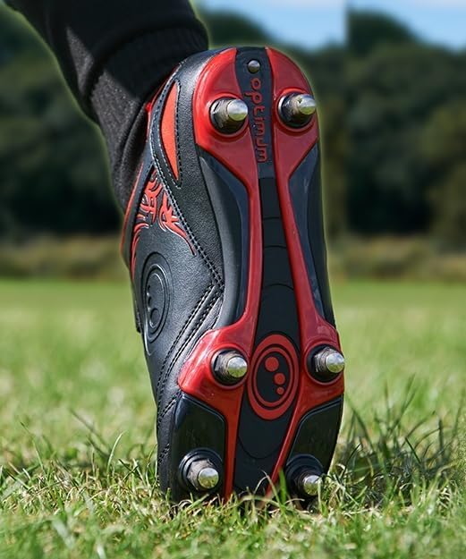 Scarpe Da Rugby Uomo OPTIMUM Razor – Tomaia In PU Leggera, Suola Con Tacchetti Per Terreni Morbidi