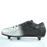 Senior Silver Fade Ignisio 6 Stud Lace Up Football Boot - Optimum