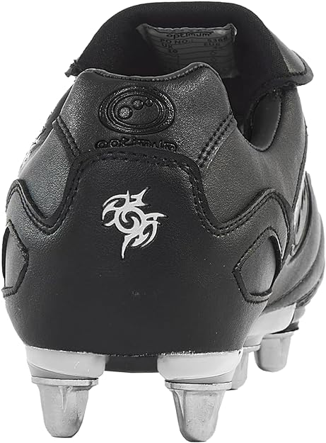 Senior Silver Razor Rugby Boot – 8 Studs, Durable, Sizes 7-13 - Optimum