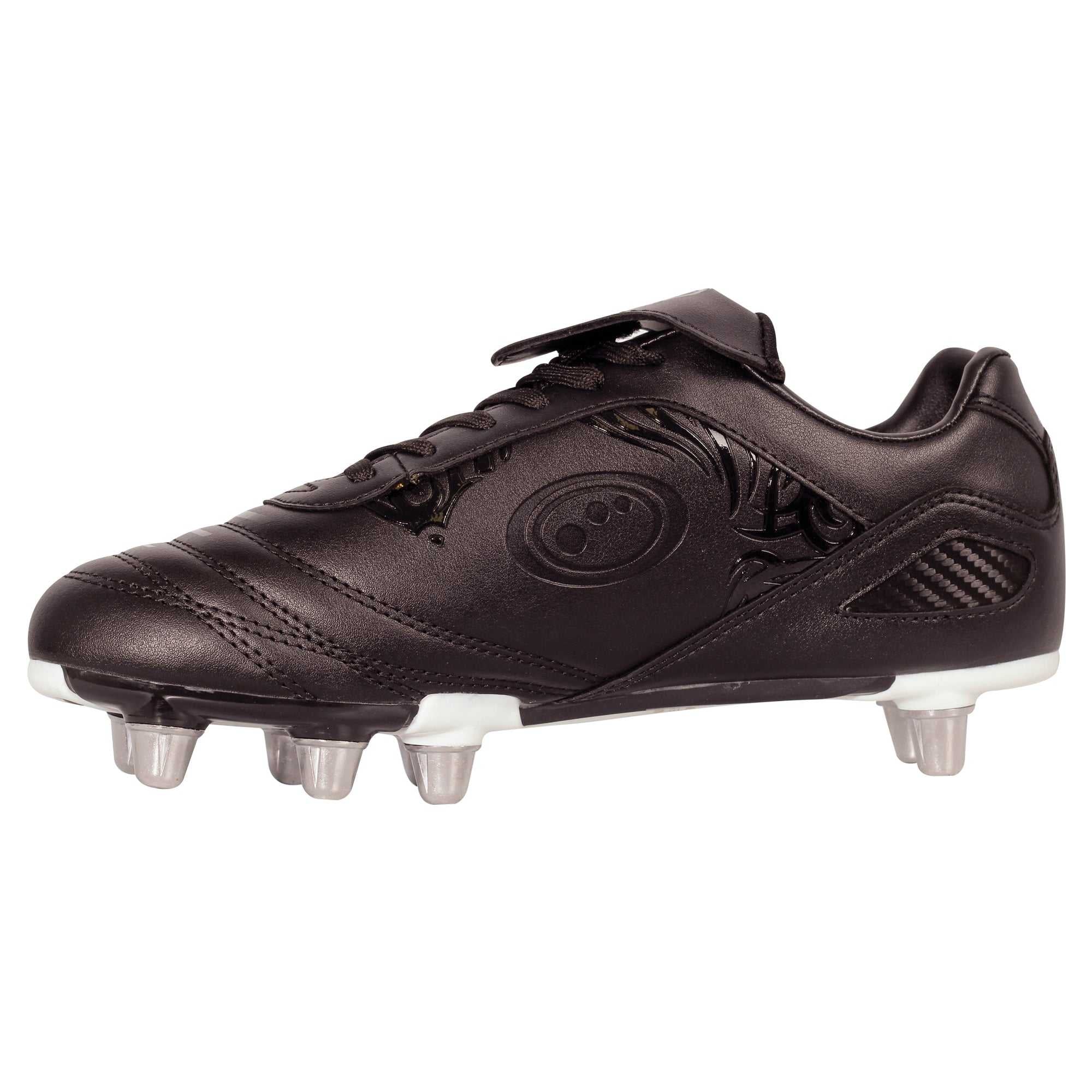 Senior Silver Razor Lace Up 8 Stud Rugby Boot - Optimum