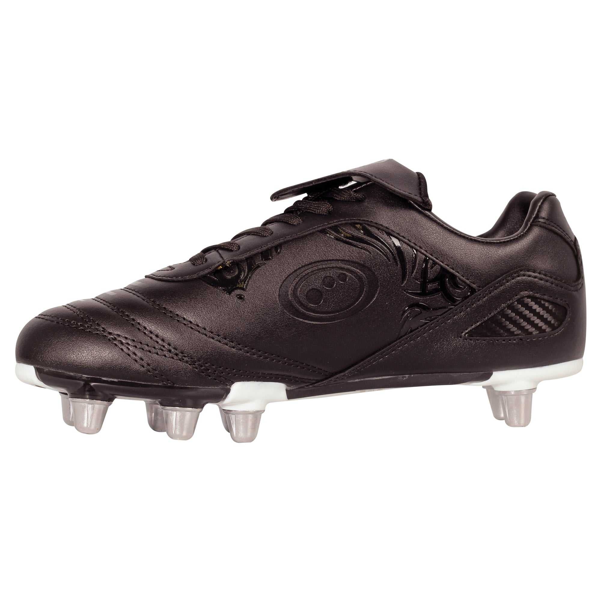 Senior Silver Razor Rugby Boot – 8 Studs, Durable, Sizes 7-13 - Optimum