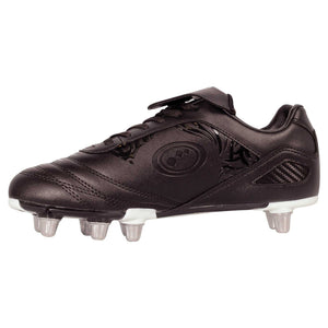 Senior Silver Razor Rugby Boot – 8 Studs, Durable, Sizes 7-13 - Optimum