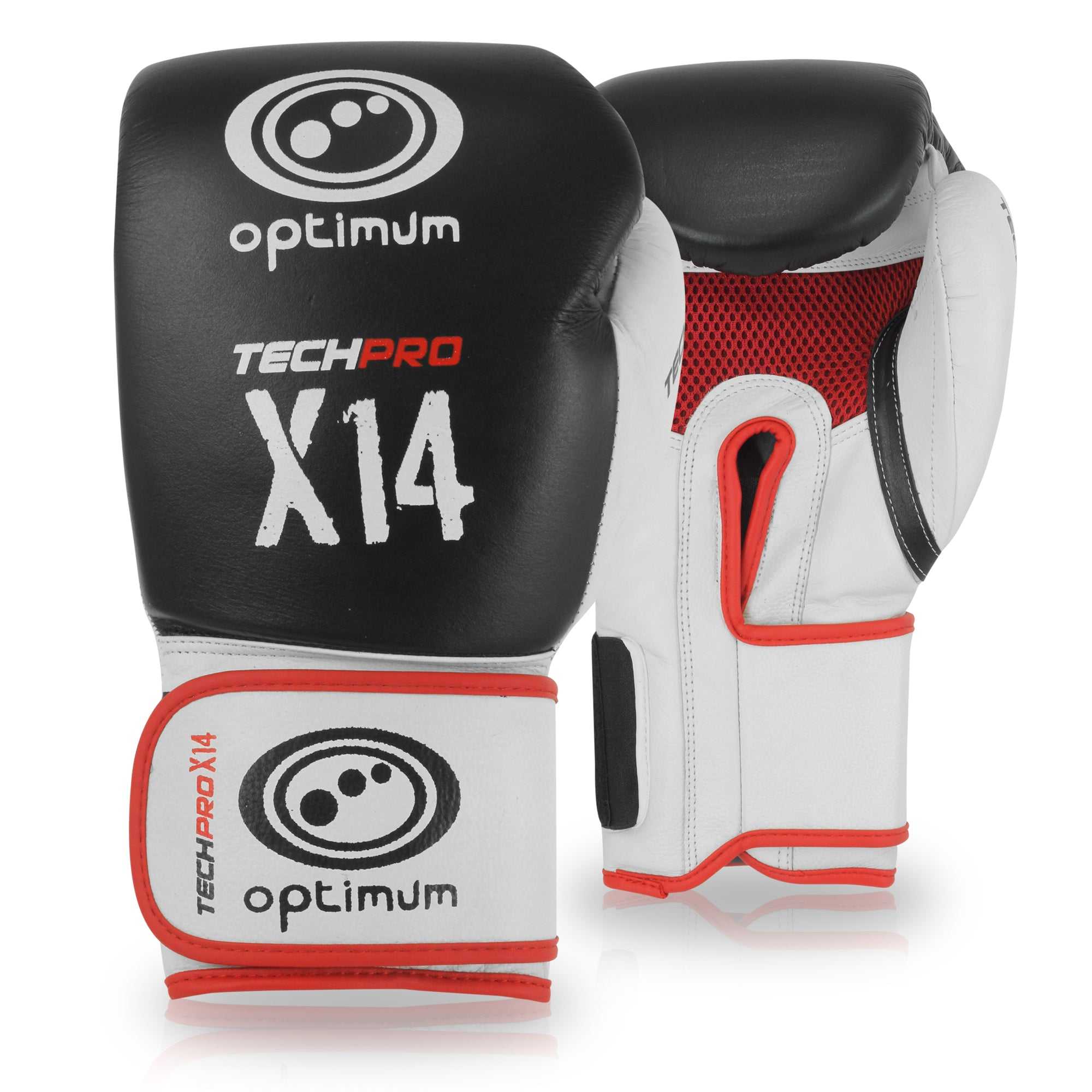 TechPro X14 Boxing Gloves with Hook and Jab Mitts - Optimum