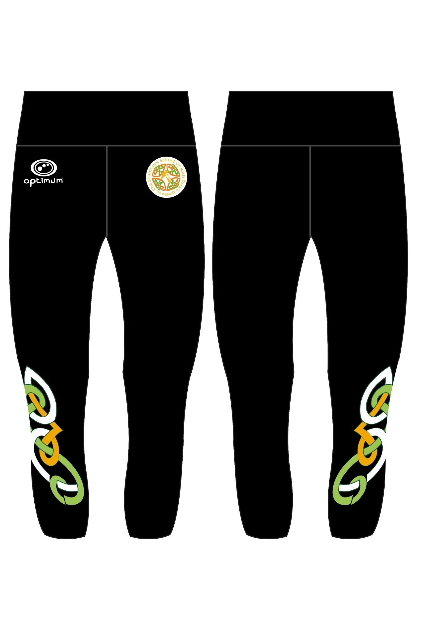 The Shamrock School Irish Dance Capri Leggings - Optimum