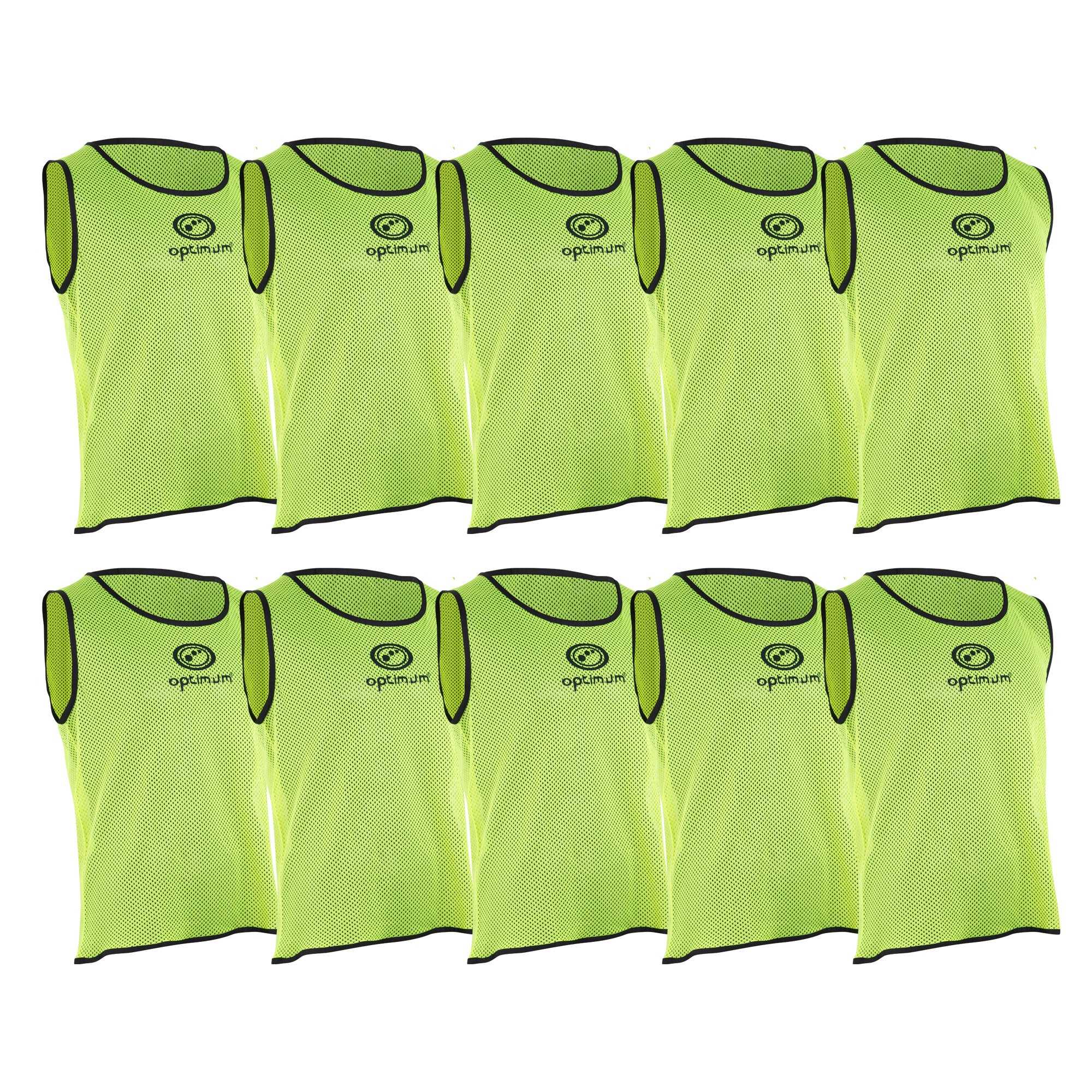 Optimum Unisex Training Bib - Pro Grade Mesh Polyester Yellow - Optimum