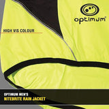 Ultimate Showerproof Nitebrite Cycling Rain Jacket - Optimum