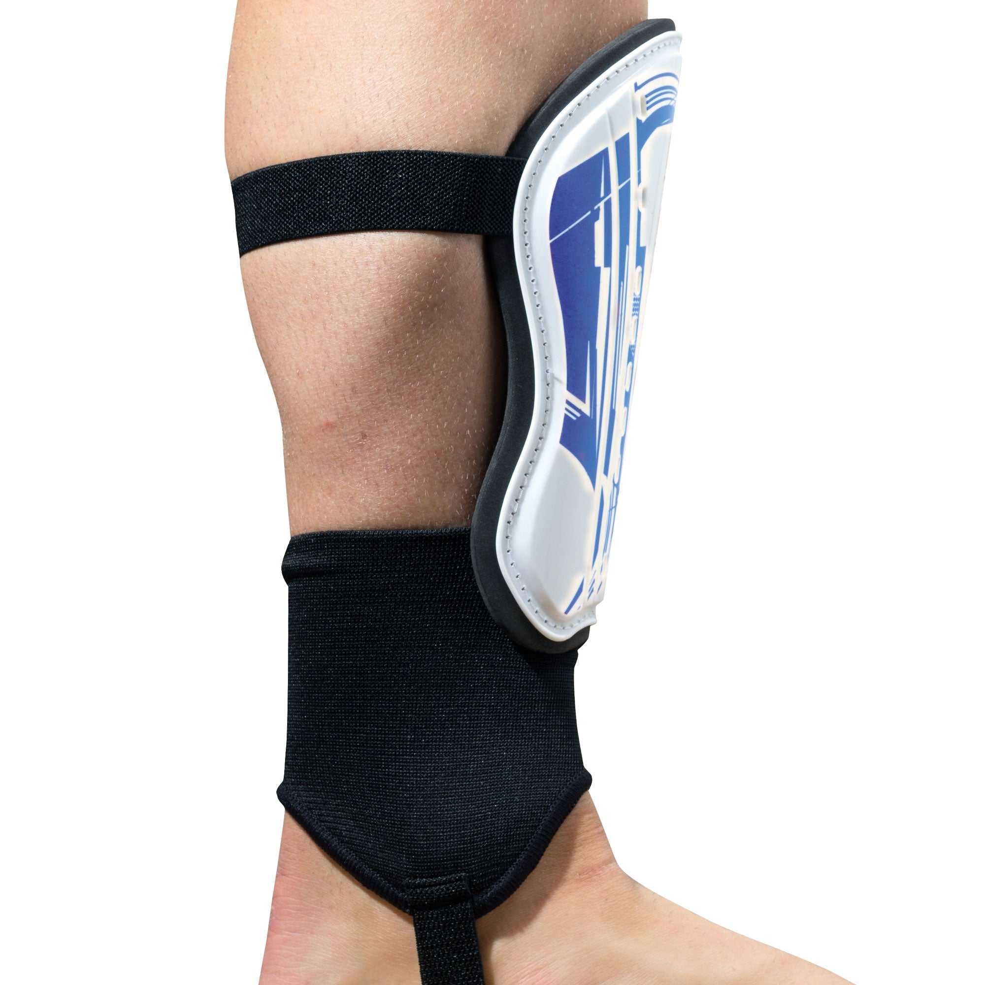 Velocidade Ankle Sock Shin Guards - Blue - Optimum