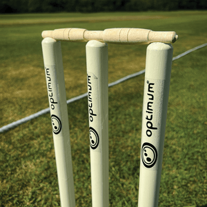 Wooden Cricket Set – Bat, Ball, Stumps & Carry Bag, All Ages - Optimum
