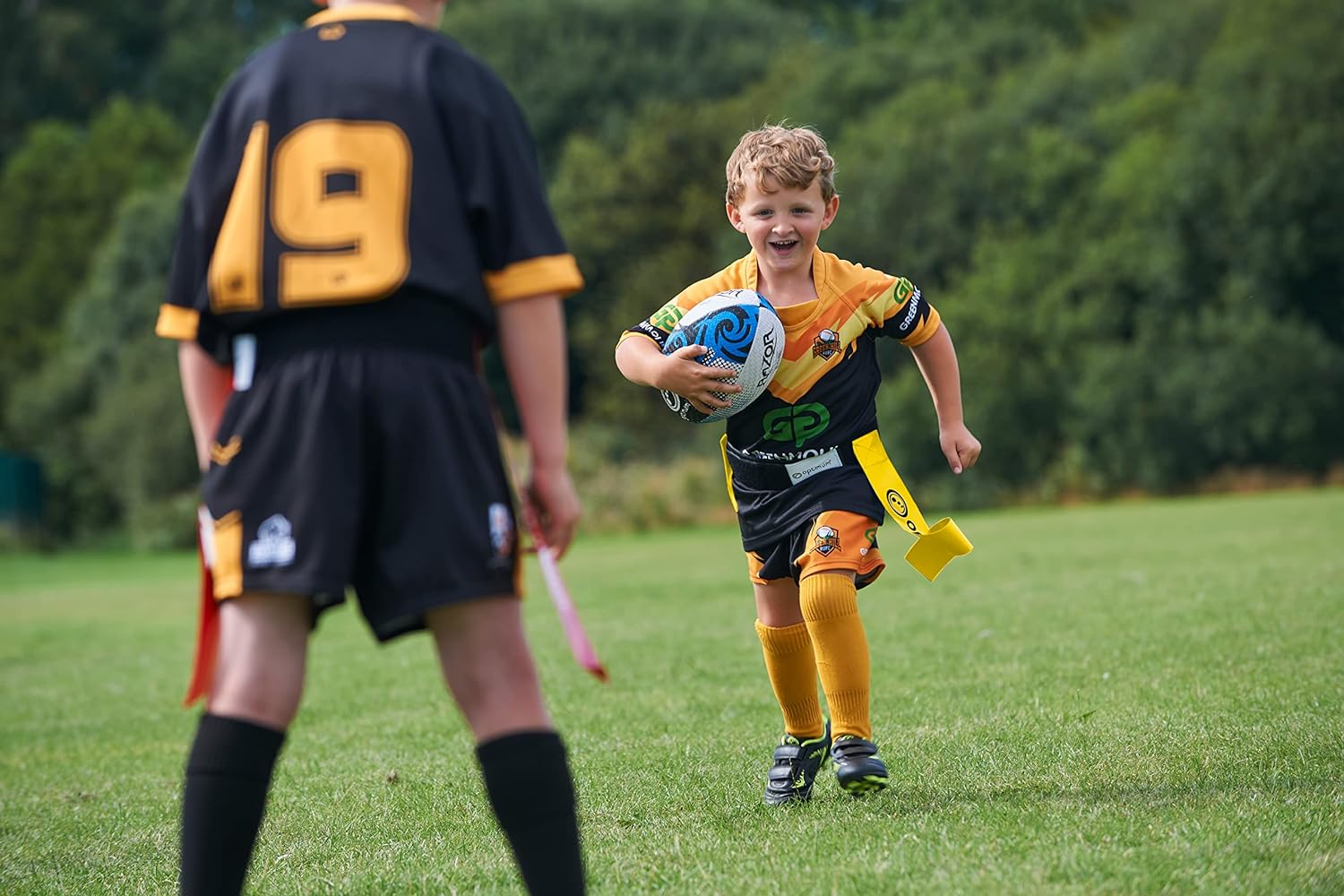 Yellow Tackle Belt Flags - Optimum