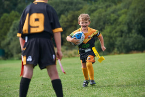Optimum TBFY Touch Rugby Tackle Tag Belt Flags - Yellow - Optimum